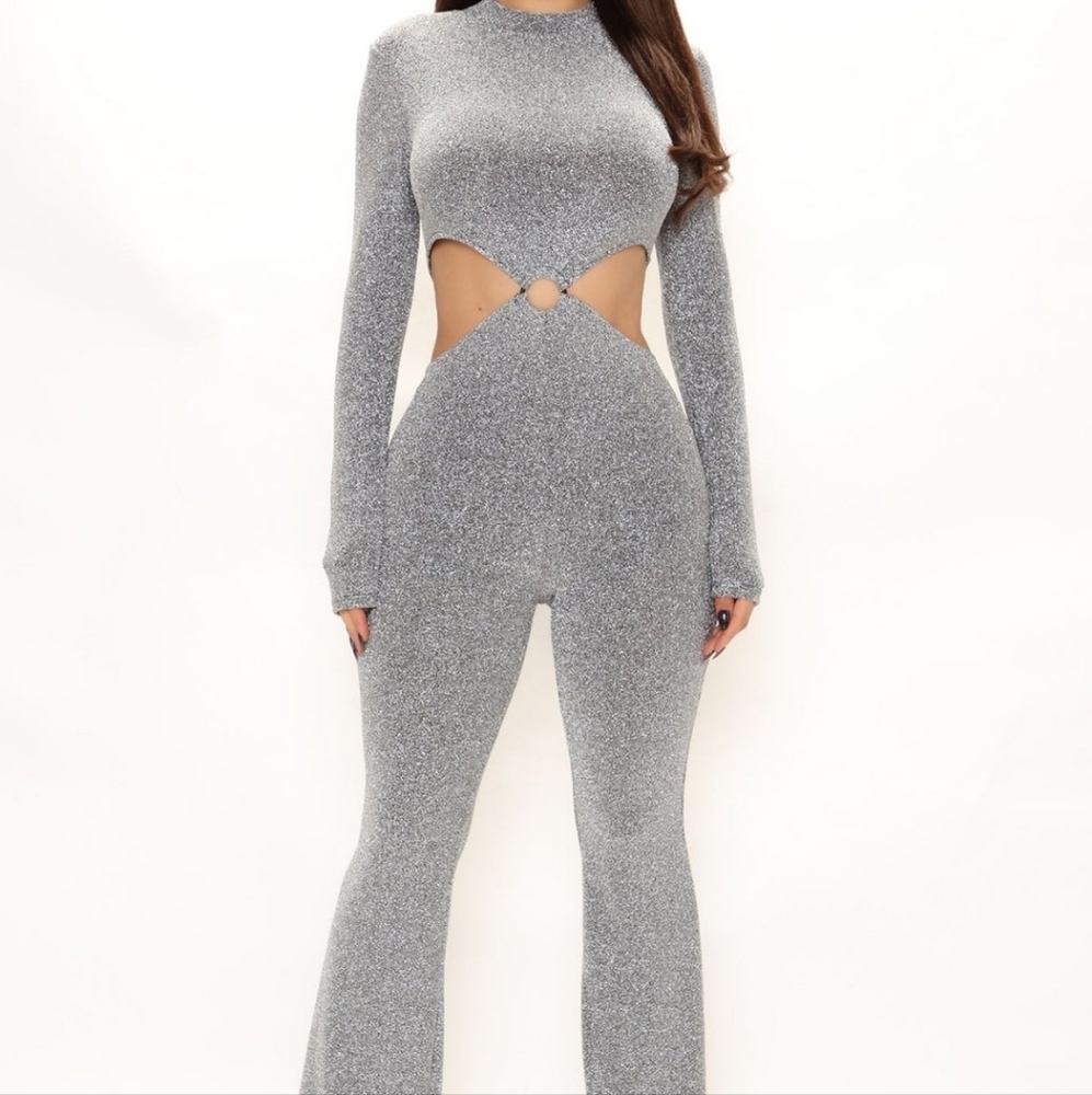 Sexy Silver elegance jumpsuit
